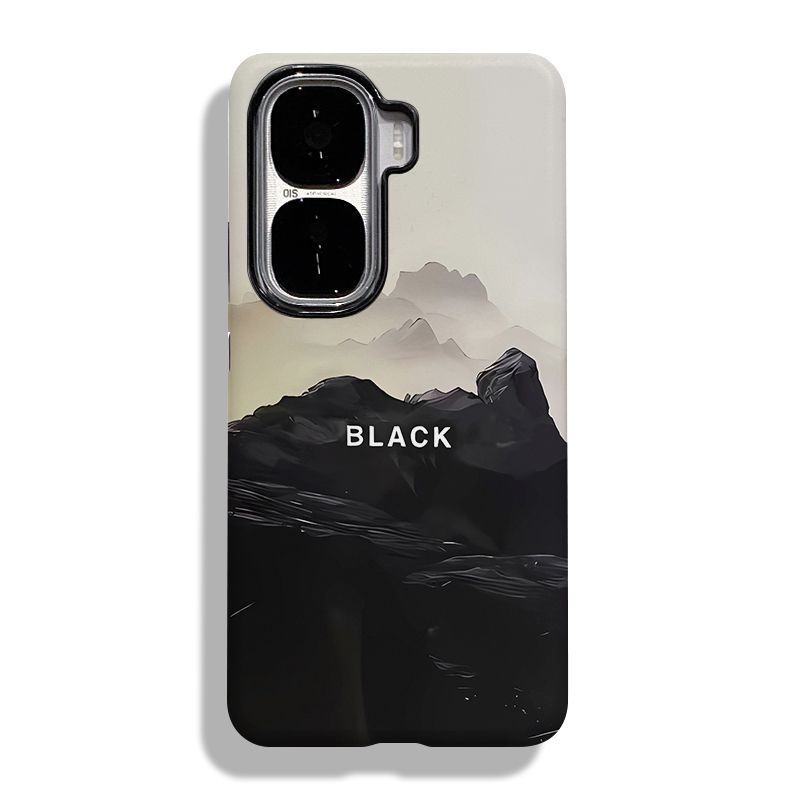 Minimalist Black Mountain Landscape Phone Case for IQOO Neo 10, Neo 10pro, Neo 10pro+