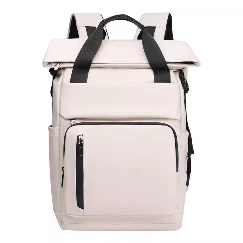 Modern Square Laptop Backpack with USB Charging & Large Capacity