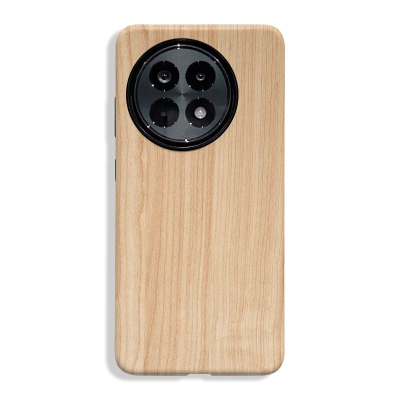 OnePlus 13R / Ace 5 / Ace 5 Pro – Wood-Texture Slim Case (2 Colors)