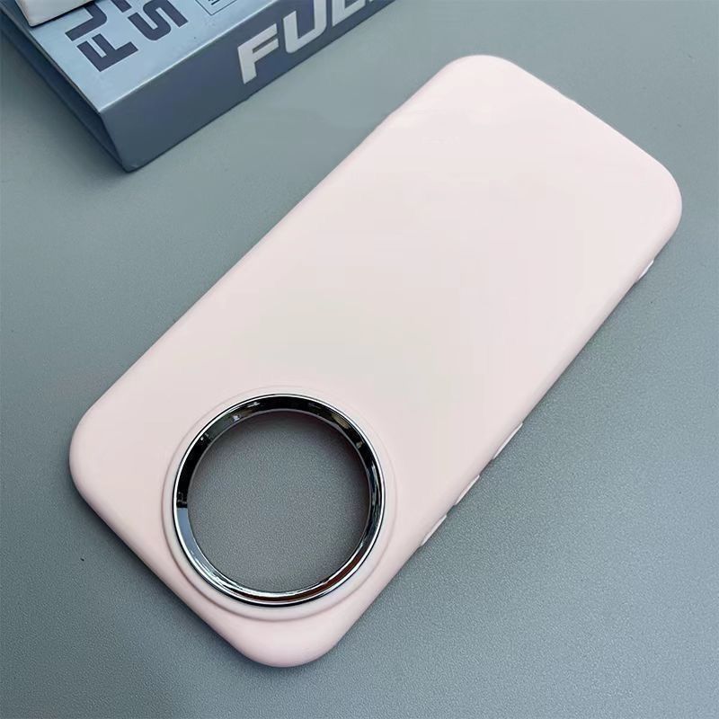 Sleek Silicone Soft Touch Cases with Chrome Camera Ring for OnePlus Ace 5, Ace 5 Pro, Ace 5 Ultra