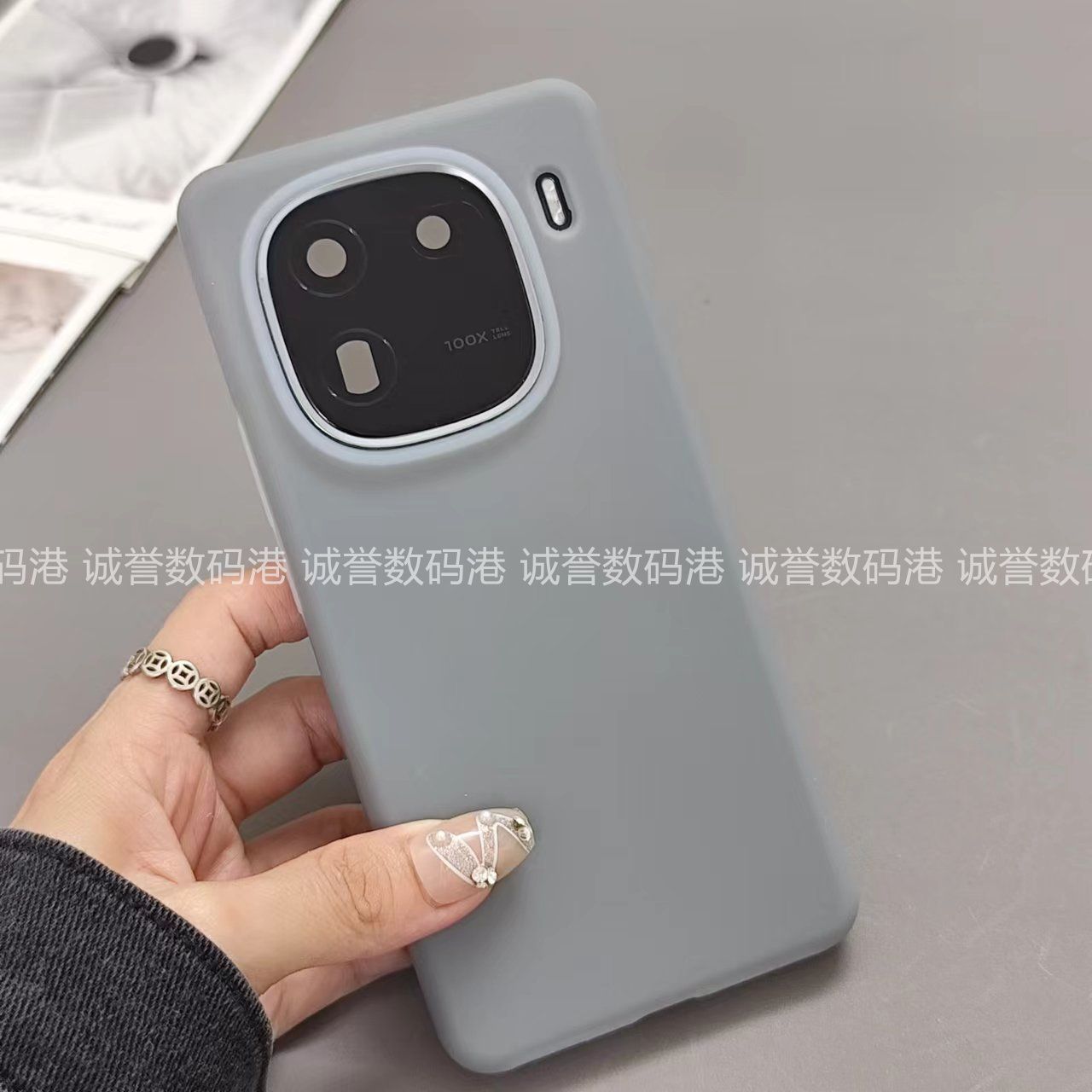 iQOO Z9 (CN) / Z9 Turbo / Z9 Turbo Endurance – Liquid Silicone Soft-Touch Camera Ring Case (5 Colors